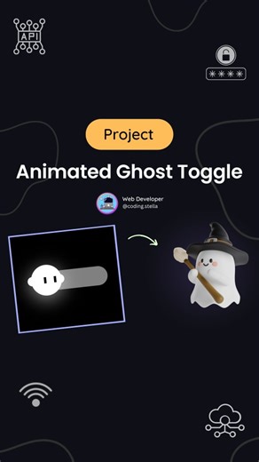 Stella • Coding • HTML • CSS • JAVASCRIPT on Instagram: "Animated Ghost Toggle using HTML CSS JS 👻😈 Cool Animation of Toggle button 💯🤯 💬 Comment “Ghost” for source code [for my followers] !! FOLLOW US TO LEARN CODING !! Follow for more @coding.stella 💙 Tags Your Friends 😉 Don’t forget Like ♥️ and share 💬 Save for future references 📖 If you found this content useful, please tap the ♥️ icon and give me a follow. I would greatly appreciate it. Also, if you have any feedback, questions or c