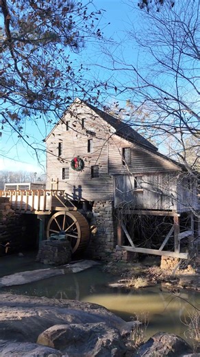 This is the last operable water mill in Wake County. More than 70 used to be in this area! Yates Mill served Wake County for over 200 years. #watermill #gristmill #historic #wakecounty #raleighnc #northcarolina | Old House Life - Michelle Bowers