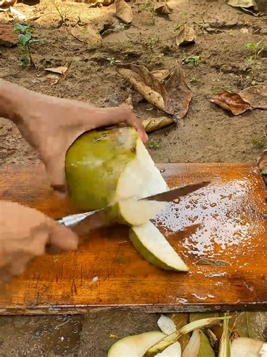 Coconut Cutting ASMR: Relaxing Slice Sounds