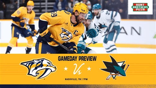 GAME DAY: Sharks vs. Preds, March 24