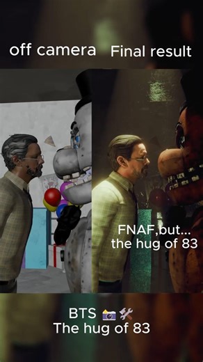 How I Animated "The Hug of '83" 🐻🛠️ (BTS vs Final Result) #fnaf#animation #trending #memes #viral