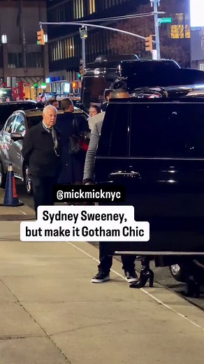 Sydney Sweeney walks like she already won the fight 🥊 She’s in town for her new film Christy, based on the life of boxing legend Christy Martin, hitting theaters November 7 🎬🥊 @sydney_sweeney @christy.movie | New York Mickey