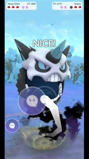 Using✨Mega Glalie Against Grunt & Won in Pokemon Go #shortsfeed