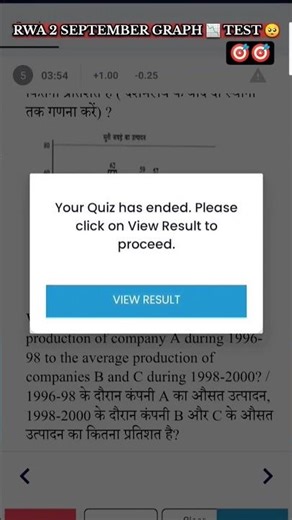 RWA 2 SEPTEMBER GRAPH TEST 🥺 | RWA MOCK TEST | #armyboyak7275 #rwa #graph #mocktest #shortvideo