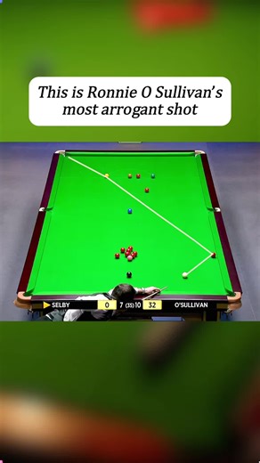 This is Ronnie O Sullivan’s most arrogant shot #snook #snooker #osullivan #selby #usa