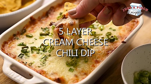 5 Layer Cream Cheese Chili Dip