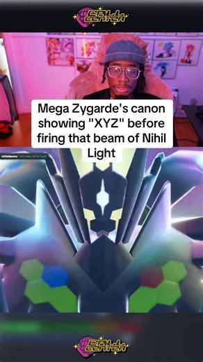 Nervous Alexander on Instagram: "Mega Zygarde’s canon showing “XYZ” before firing that beam of Nihil Light is neat details also the animation is crazy good here holy #Pokemon #pokemonlegendsza"