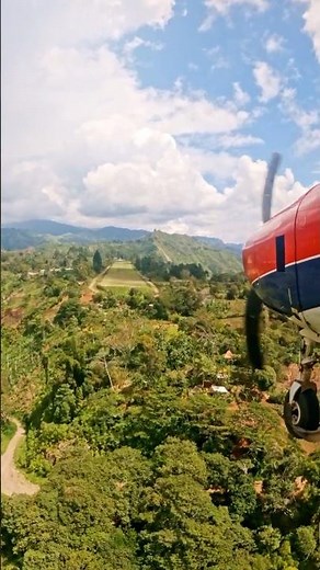 Highland Bush Flying – Kompiam Landing (C208) #mountains #png #aviation #family #bushflying #travel