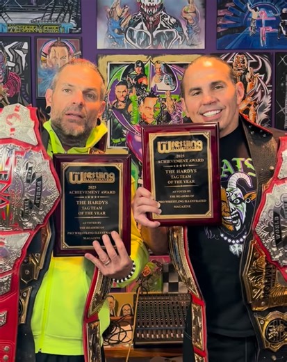 Matt Hardy | Thank you to both the staff & readers of @officialPWI for naming The Hardys as 2025 Tag Team of the Year! | Instagram