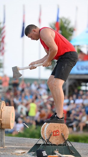 Lumberjack World Championships | How do they do it? Chopping, sawing, boom running, log rolling, speed climbing and so much more! Join us in Hayward, Wisconsin August... | Instagram