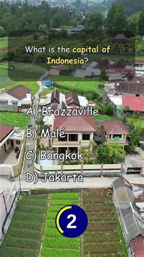 🌏 Can You Name Indonesia's Capital? | Geography Quiz #Shorts