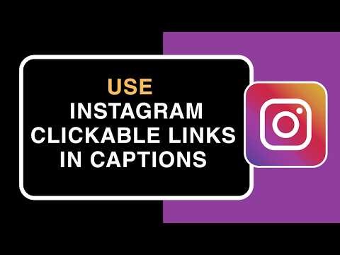 How to Use Instagram Clickable Links in Captions !