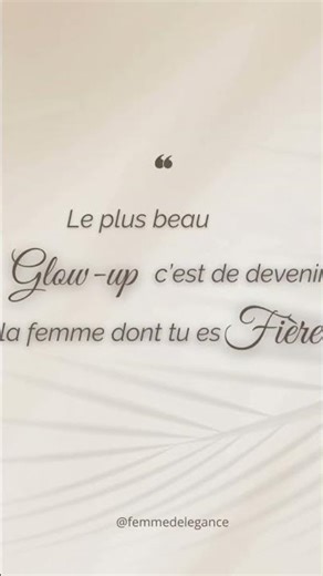Le plus beau glow up