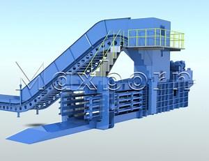 [Hot Item] Large-Sized Hydraulic Horizontal Waste Paper Cardboard Baling Press Machine of Waste Paper Recycling Production Line