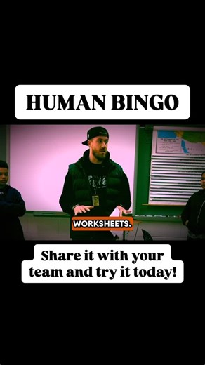 @mr_alsheimer | Try this #fun and easy to use #teachingstrategy called HUMAN BINGO!!! 1. Use duct tape to create bingo cards on the floor. 2. Print... | Instagram