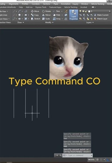 The FASTEST way to Copy in AutoCAD! 🚀 (Copy + Array) #Copy #Array #CAD #CADTIPS #tutorial #autocad