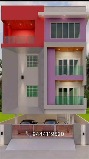 31 x 60 House Design | G+3 Houde design | @3dvasal