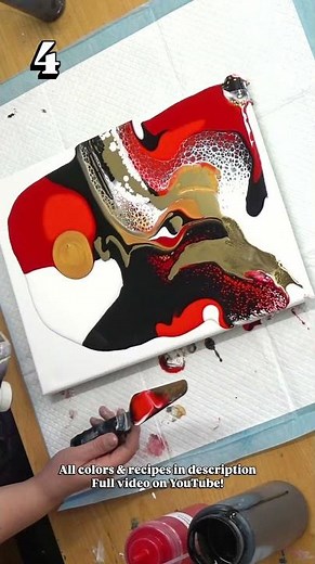 April MYSTERY Color Challenge ✨ Week 1 Day 4 ✨ BASIC Fantasy Swipe FluidArt Tutorial by MarjoleinART