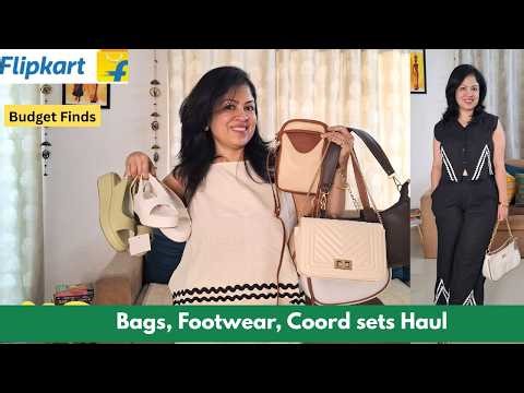 Flipkart Bags & Co-ordset Haul | Affordable & Stylish | Try on haul | Flipkart & Myntra Haul