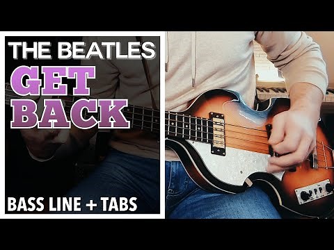The Beatles - Get Back /// BASS LINE [Play Along Tabs]