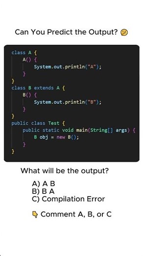 Java Constructor Trick 😳 #shorts #coding