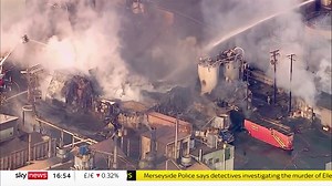 BREAKING: Footage reveals the aftermath of an explosion at an Illinois chemical plant. Local officials are asking residents to shelter in place https://trib.al/KhrfMPG 📺 Sky 501, Virgin 602, Freeview 233 and YouTube | Sky News