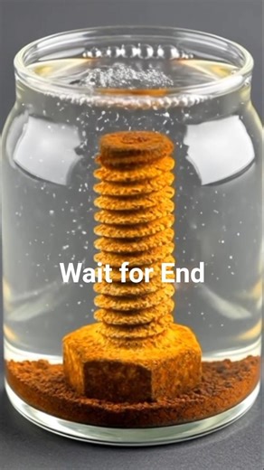 Extreme Macro Rust Removal – Machine Screw Acid Reaction (Full Chemical Cleaning) #satisfying #rust