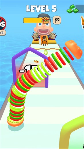 Burger Run Challenge! How Many Burgers Can You Collect? #shorts #games #burgerrun #burgerrungame