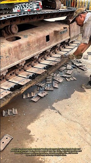 INSANE Excavator Track Repair Hack You’ve Never Seen Before!