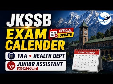 JKSSB Exam Calendar 🔥 | FAA • Health Dept • JKPSI • JA High Court ‪@TheAspirants01‬