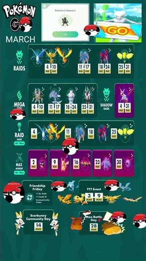 Mewtwo ✨ For Everyone & G-max Pikachu is coming || March Upcoming Raids || #pokemongo #pokemon