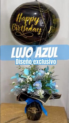 Sorprende con un Arreglo Floral de Lujo 💐 Flores Azules para Ocasiones Especiales