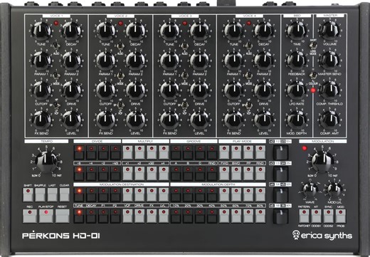 Perkons HD-01 by Erica Synths - Drum Machine Application