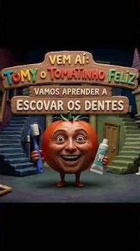 🎬 TOMY O TOMATINHO FELIZ 🍅🪥 | Aprendendo a Escovar os Dentes 😁✨
