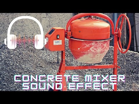 Concrete mixer sound effect | Construction sounds |