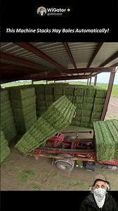 This Machine Stacks Hay Bales Automatically! 🌾🚜📦