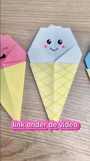 🍦 vouw je eigen IJSJE van papier!🍨