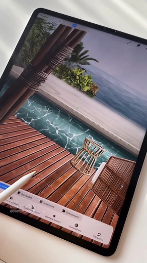 Interior Design Sketching on iPad Pro - Drawing Lesson with Apple Pencil