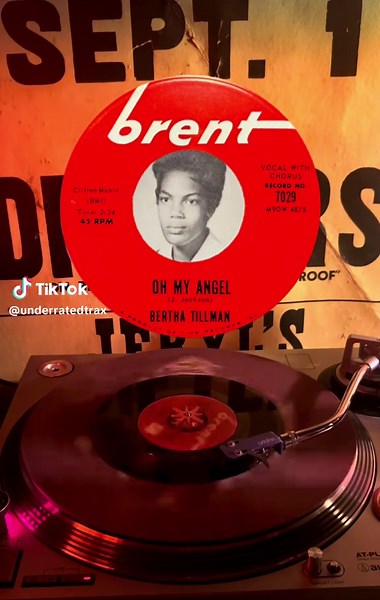 Oh My Angel - Bertha Tillman - 1962 - Audio from 45 #soul #doowop #oldies #souldies #ohmyangel