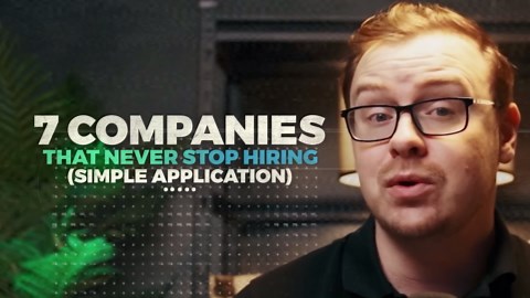 7 Remote Job Companies That NEVER Stop Hiring (Simple Application 2025)
