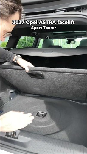 Trunk space in the 2027 Opel Astra Sport tourer 📦!