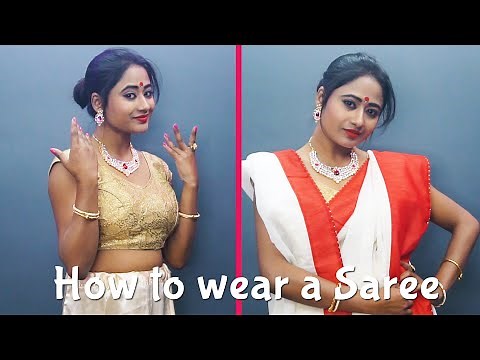 How to wear Bengali Saree | Traditional Bengali Saree | Girls Indian Outfit Ideas | Pebbles Hindi