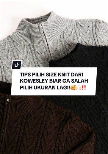 Tips Pilih Size Knit (Weave Half Zip) Signore supaya Tidak Salah Ukuran