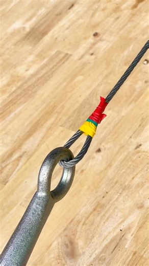 How to connect steel cable without accessories #tipsandtricks #DIY #tips | Citlali Goldberg