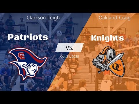 Oakland-Craig Knights vs. Clarkson/Leigh Patriots Volleyball (10/16/2025)