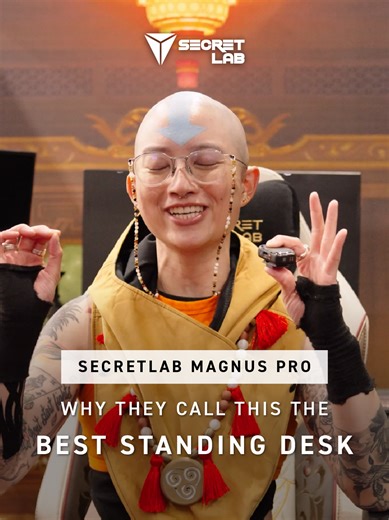 It doesn’t get any cleaner than this. With top-tier cable management and sit-to-stand adjustability, Secretlab MAGNUS Pro delivers maximum productivity with minimum distractions. #secretlab #standingdesk