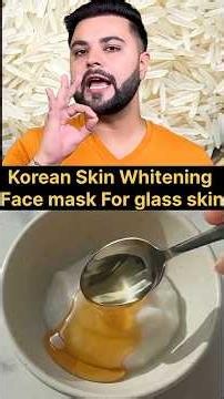 Korean Facial Skin Whitening Mask ✨ 5 Easy Home Remedies for Glowing Skin #Shorts