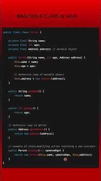 One stop solution for how to create immutable class #coding