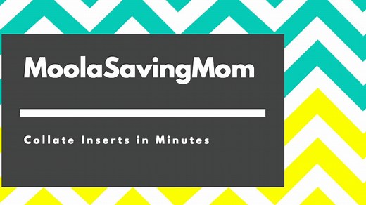 *This is how I collate my coupons every week! It took me 5 1/2 minutes this week to do the Red Plum. | Moola Saving Mom