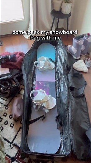 How to pack a snowboard bag simple routine